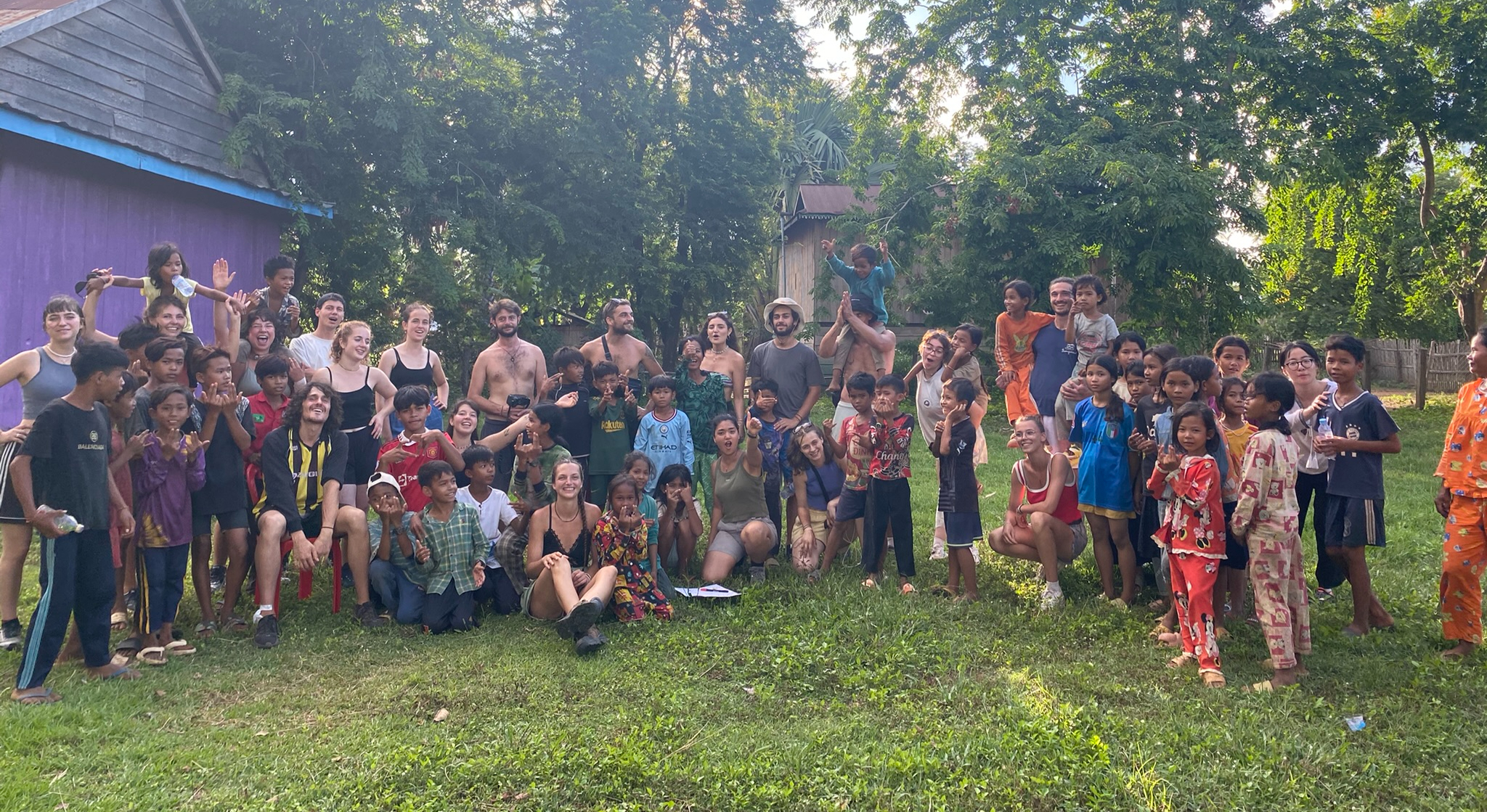Bénévoles Archi Solidaire sur un chantier-école